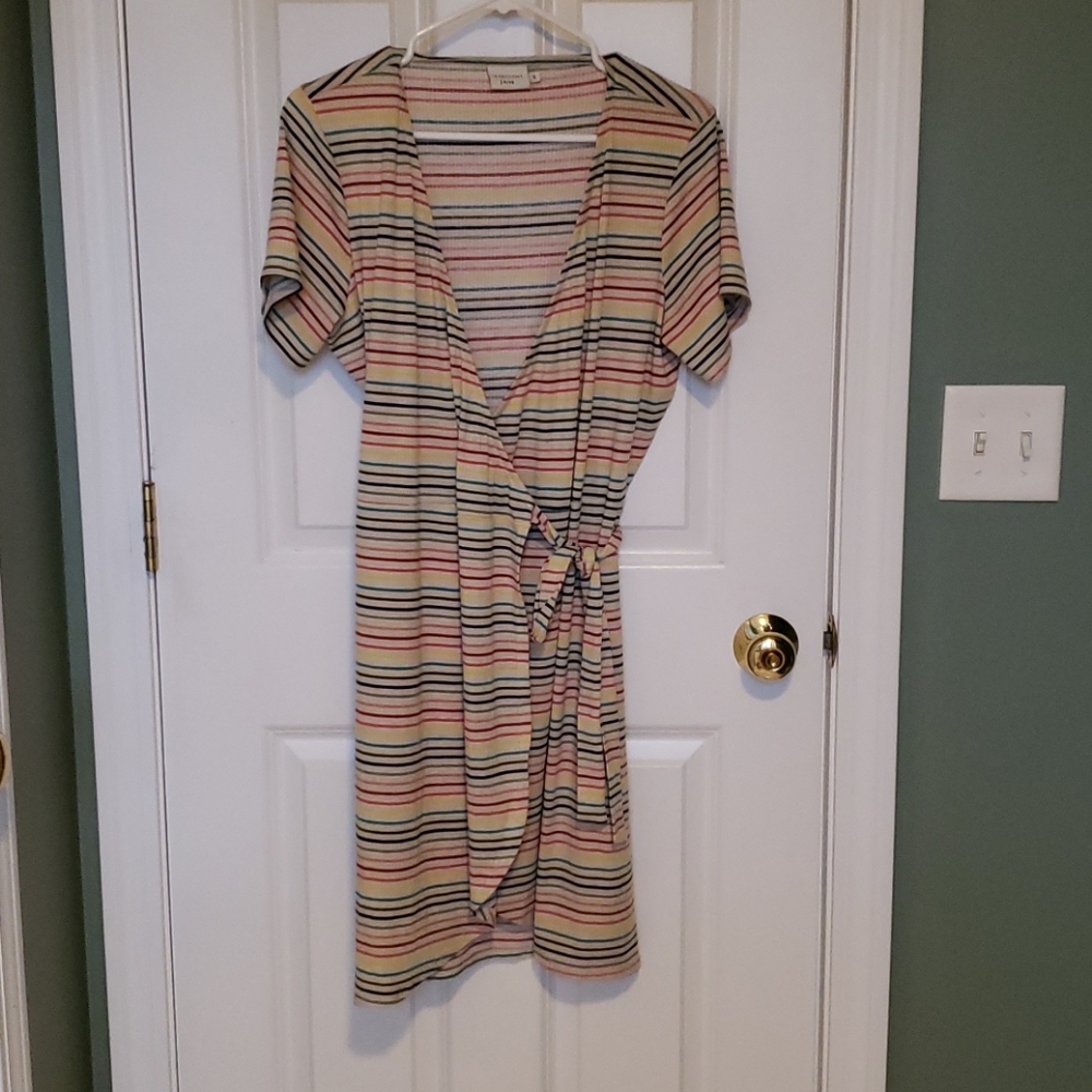 Rainbow wrap dress